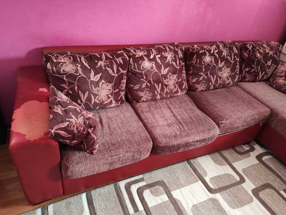 ъглов разтегателен диван