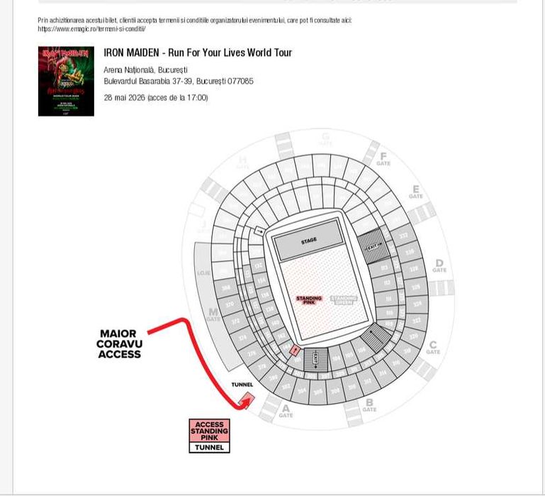 bilete concert Iron Maiden Bucuresti