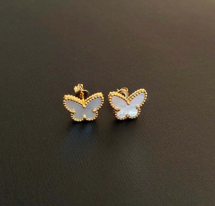 Van Cleef & Arpels VCA Sweet Butterflies earstuds, обеци с пеперудки