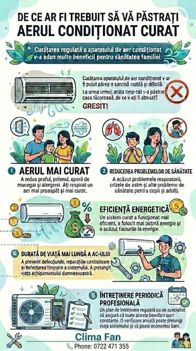 Montaj, service, mentenata si igienizare profesionala