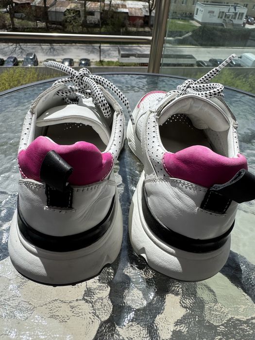 Дански маратонки Bianki-естествена кожа