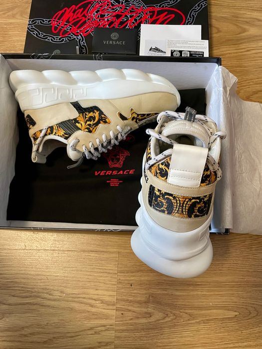 !! Reducere !! Adidasii/Sneakers Versace Chain Reaction baroque