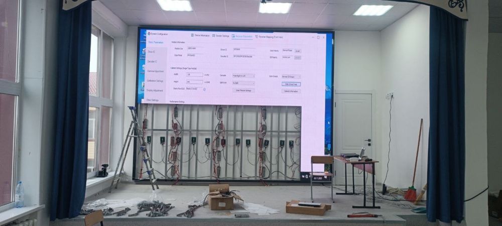 Установка Led экранов