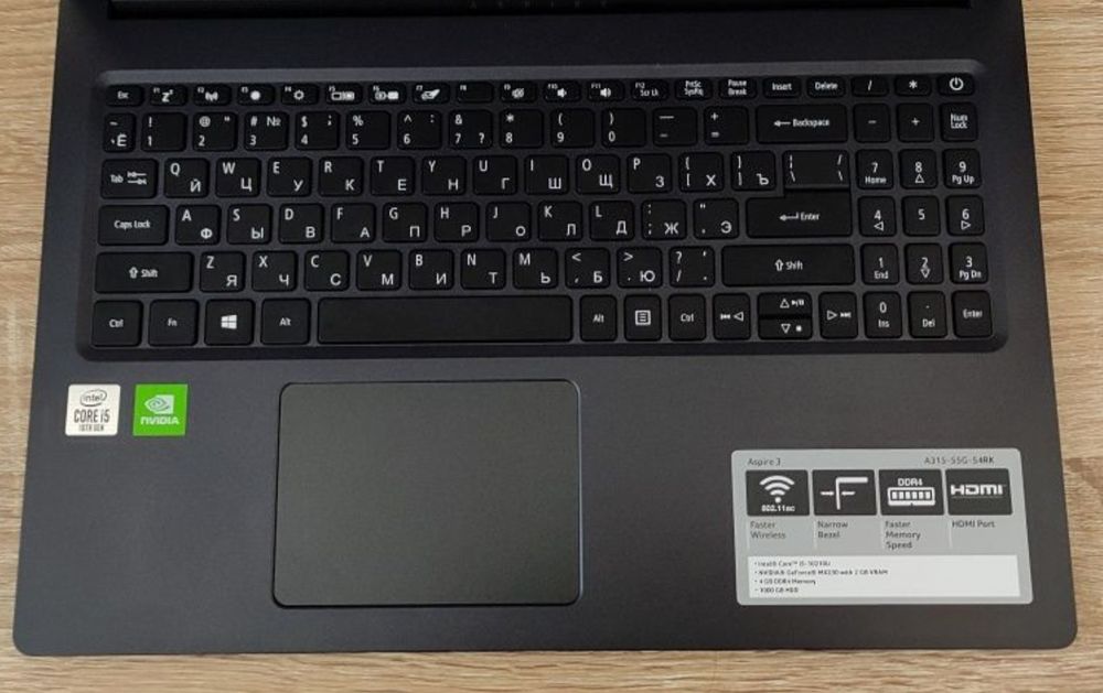 Sotiladi acer aspire 3 a315 55g i5 10th gen