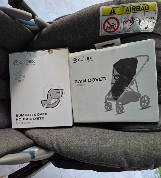 Carucior Cybex Gazelle S + Scoica Cloud Z i-Size Plus + Accesorii