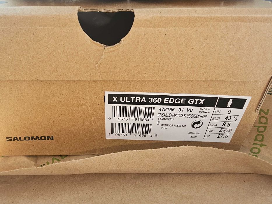Туристически обувки SALOMON X Ultra 360 Edge Gore-Tex L47816600 Син