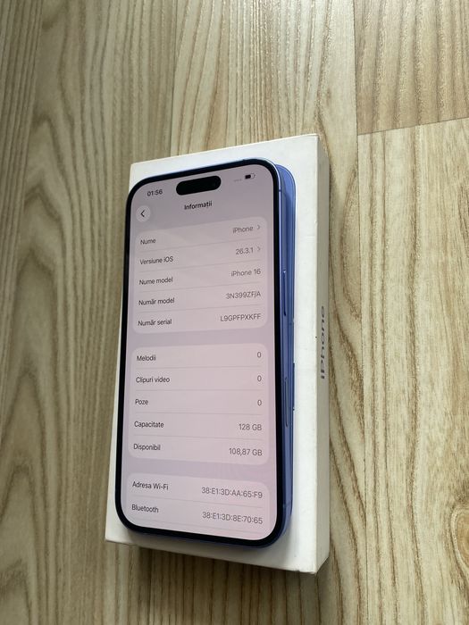 iPhone 16 Blue , ca NOU