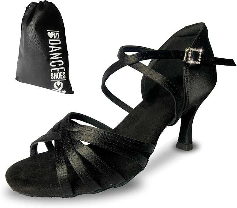 Venitera латински обувки с ток 5.5 см – чанта и накрайници 37, 38, 39