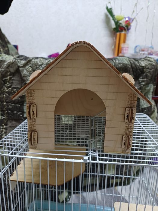 Клетка для грызунов и домик