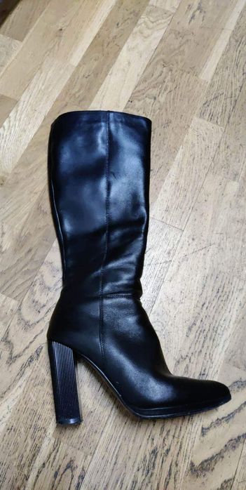 Cizme lungi din piele naturala