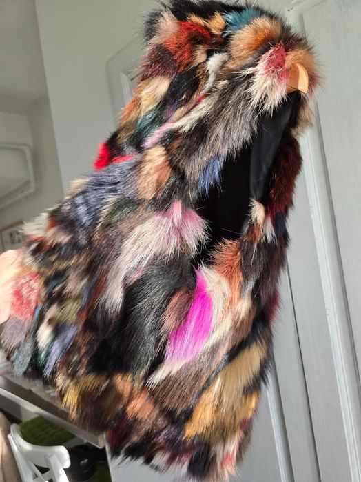 Vestă din Blană de Vulpe Marimea M