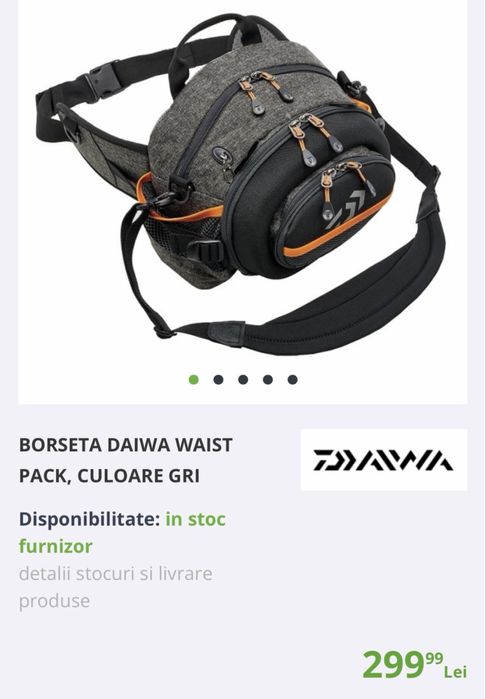 Borseta Daiwa, este noua.