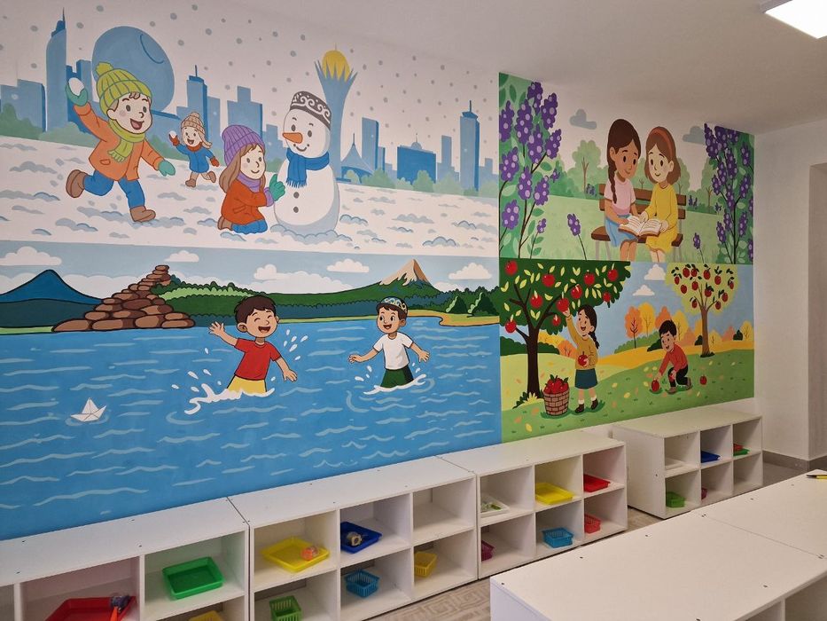 Художники. Роспись стен. Рисунки на стене. Мурал.