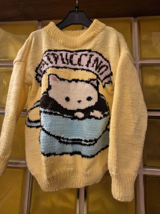 Pullover tricotat manual