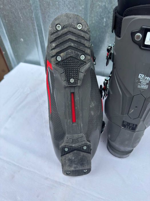 Clapari ski schi Salomon R100 marime Eur:47 Mondo:31 344mm flex:100