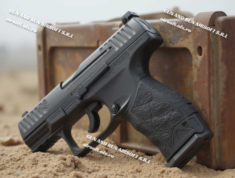 PISTOL PPQ Modificat! (10 Butelii Co2+100 Bile) ~ 20 JOULI++ Gaz Pusca