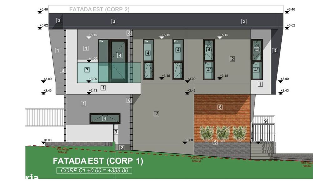 Duplex P+E, 5 cam, sup. utila 119 mp, teren 247 mp Floresti