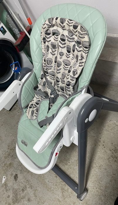 Столче за хранене Lorelli - Party, Frosty Green Leather