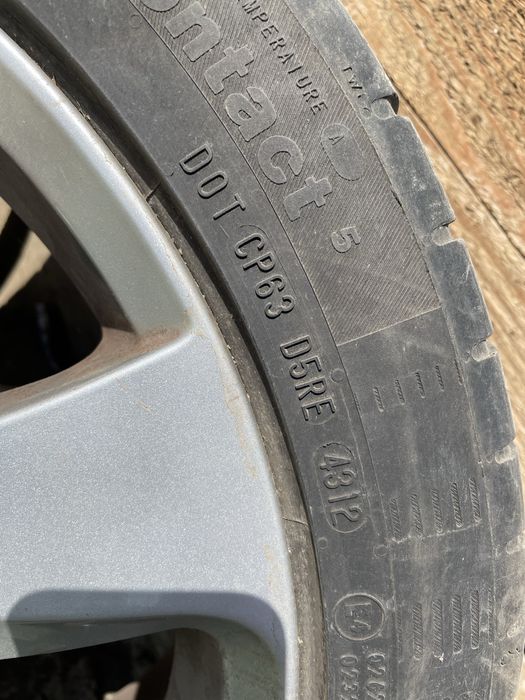 Jante aliaj 4x100 cauciucuri de vară Continental 215/45 R17