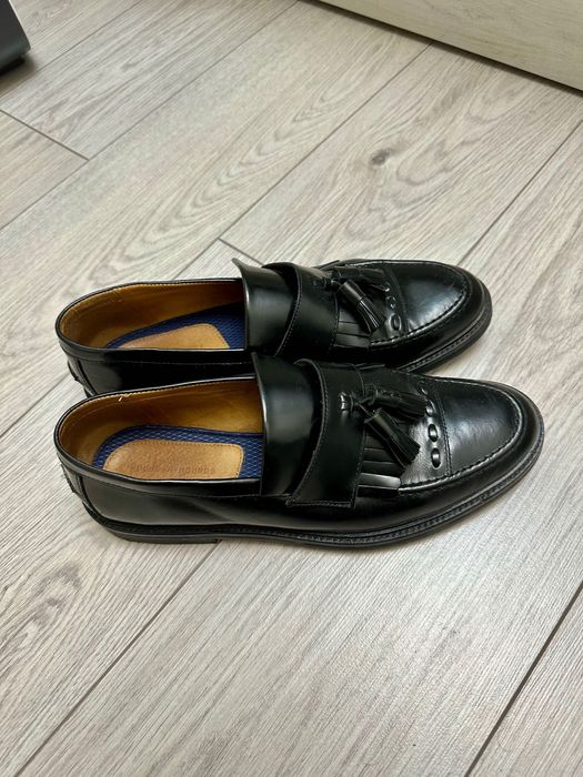 Мужские лоферы, туфли, натуральная кожа 44 размер