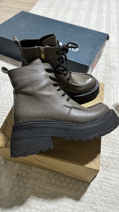 Полуботинки кожанные