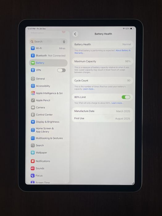 iPad Air 11 M3 128гб + Pencil Pro Starlight