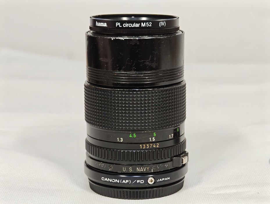 Obiectiv Canon FD 135mm f/2.8 "U.S. NAVY" (USS Midway) #133742 *RARITATE*