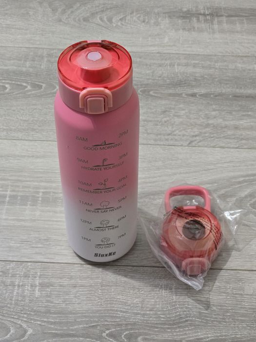 Sticlă termos SLUXKE din oțel inoxidabil 18/10 – cu 2 capace, 1 litru