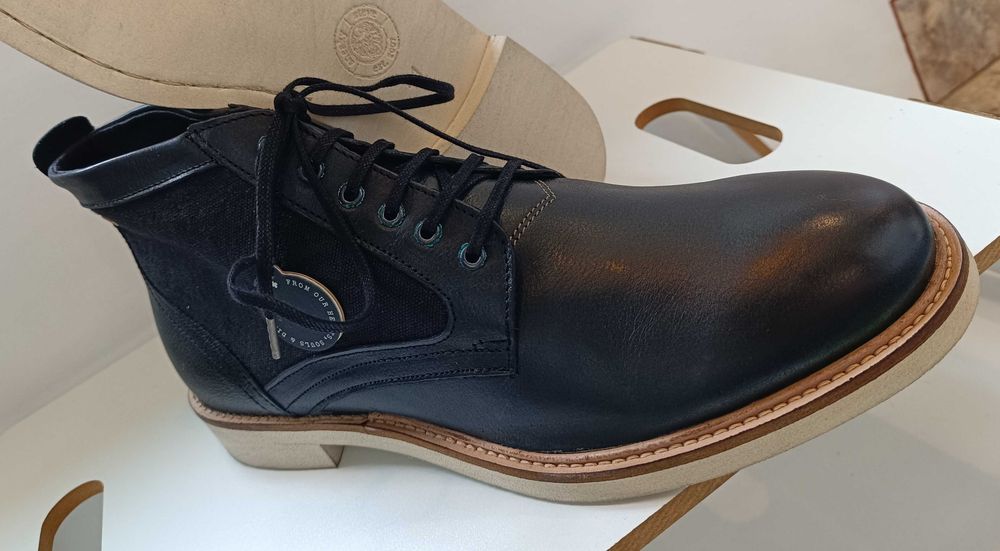 Ghete lace up 41 casual Sneaky Steve NOI piele naturala moale