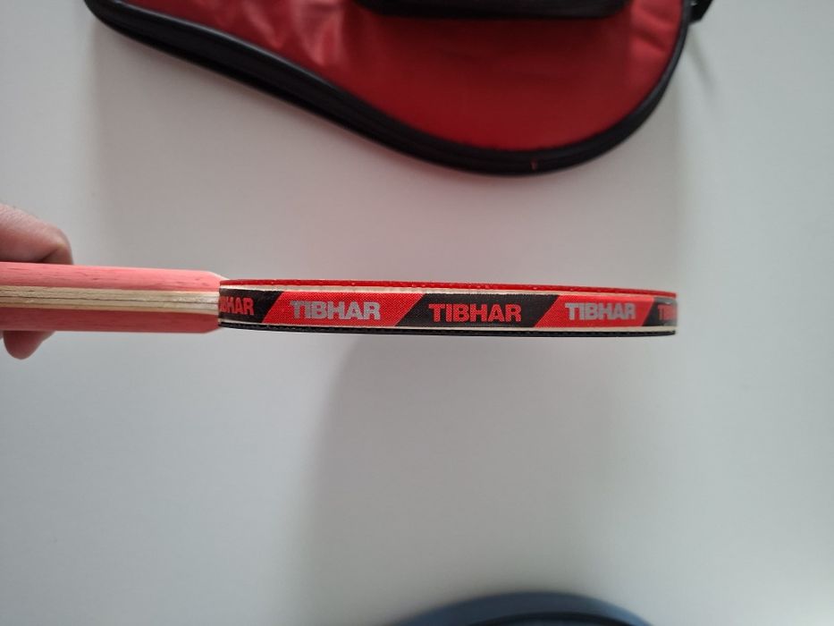 Paleta tenis de masa TIBHAR Volcano+, profesionala, cu husa ping pong