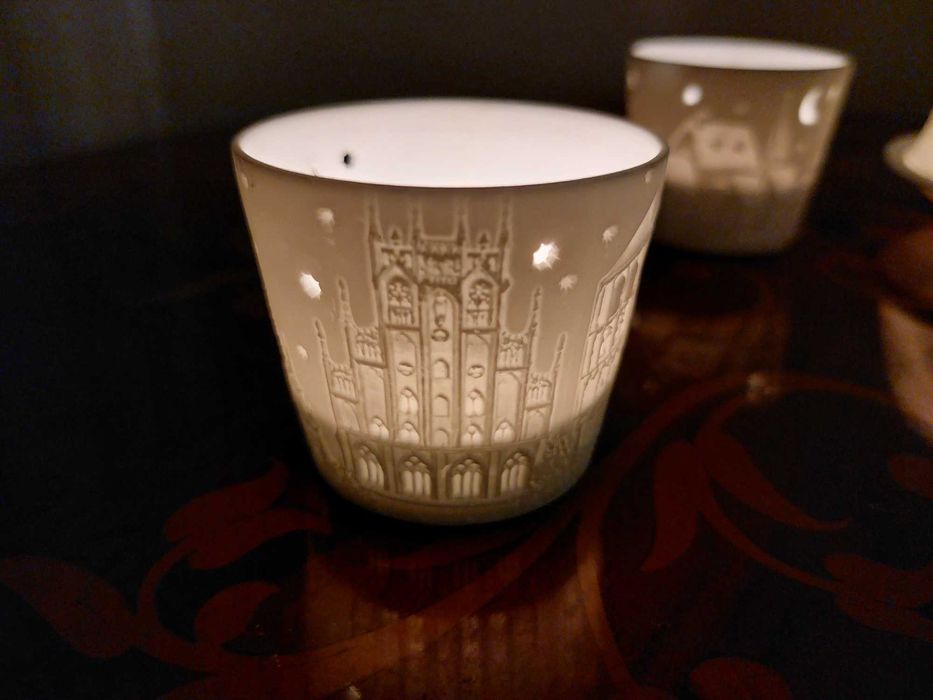 3 suporturi lumanare Starlight Craciun