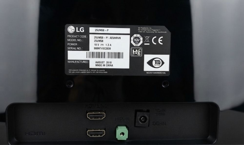 Monitor  LG 25UM58-P. Ultrawide