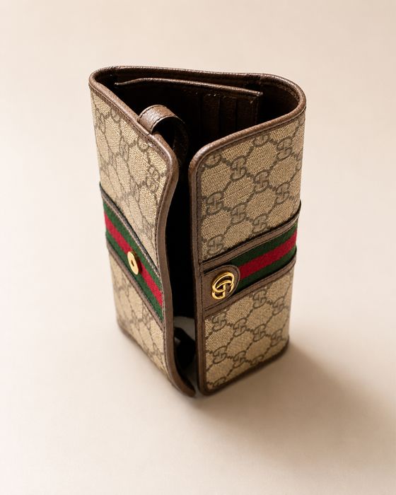 Оригинальный кошелек Gucci Ophidia GG Continental