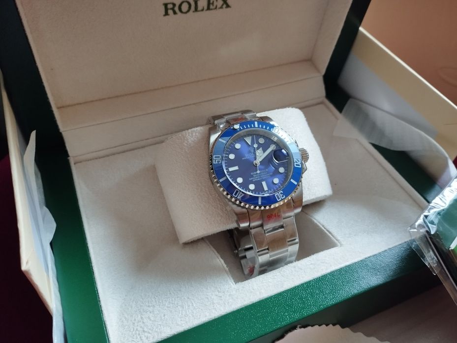 Мужские часы Rolex Submariner Blue премиум класса