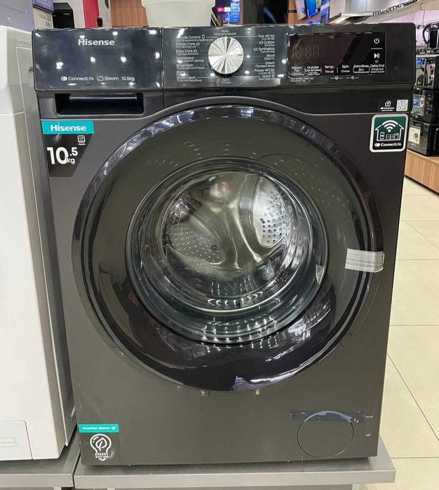 Стиральная машина Hisense (10.5кг) Inverter+Steam Connect Life
