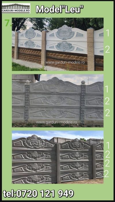 Garduri din placi beton armat.Transport în toată tara.