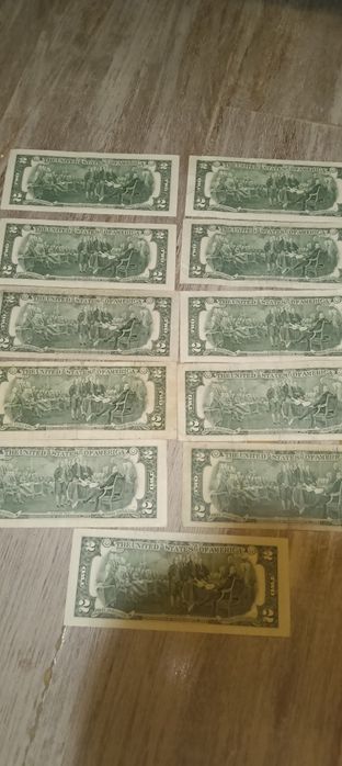 Lot 11 bancnote de 2 dolari USA