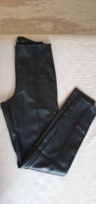 Pantaloni damă din piele ecologica