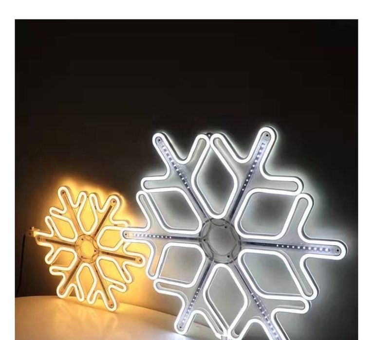 Неон снеговик