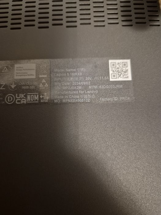 Lenovo Legion 5, 16", i7-14650HX, RTX 4060, 16GB DDR5, 1TB SSD