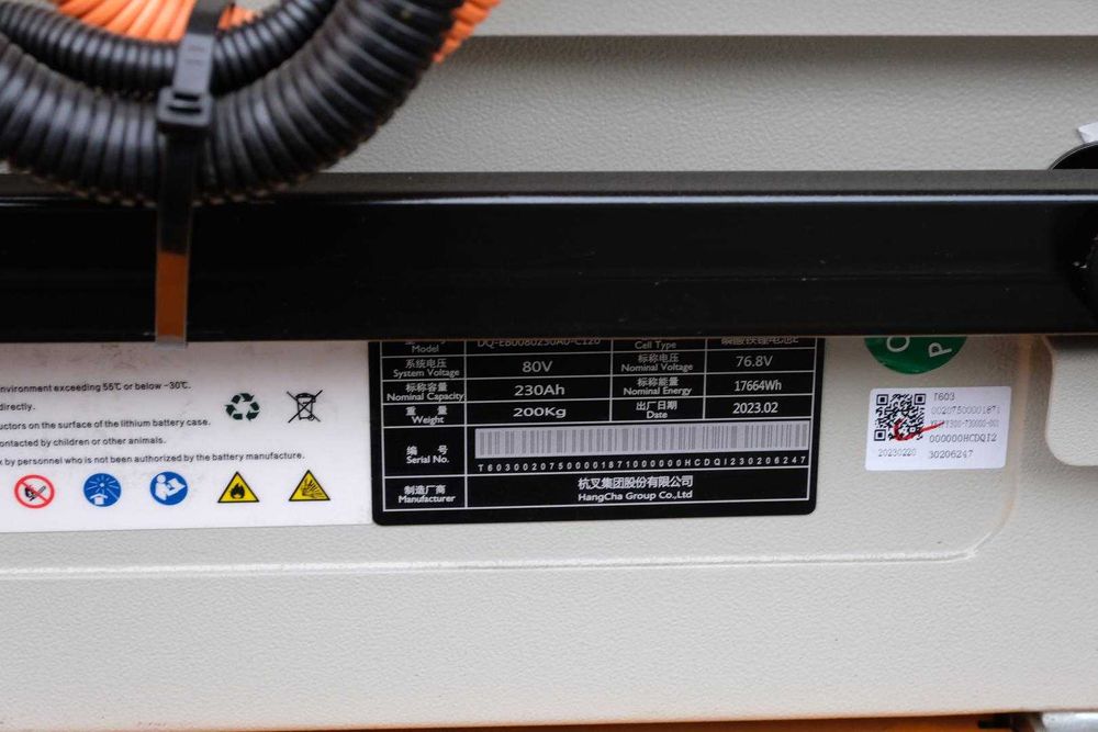 Stivuitor electric Hangcha, capacitate 3.8 T. Roti pline. Garda inalta