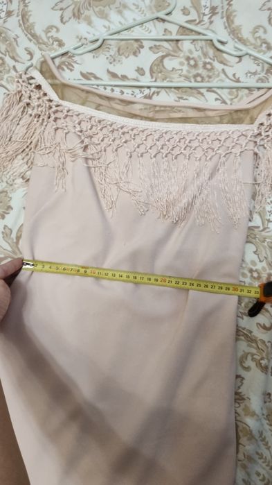 Розова рокля с ресни р-р хс