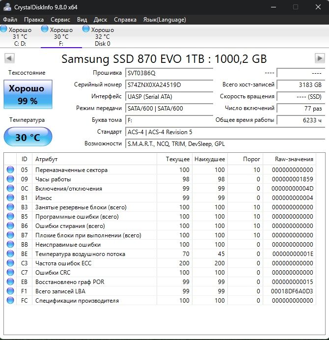 Жёсткий диск, ссд, ssd
