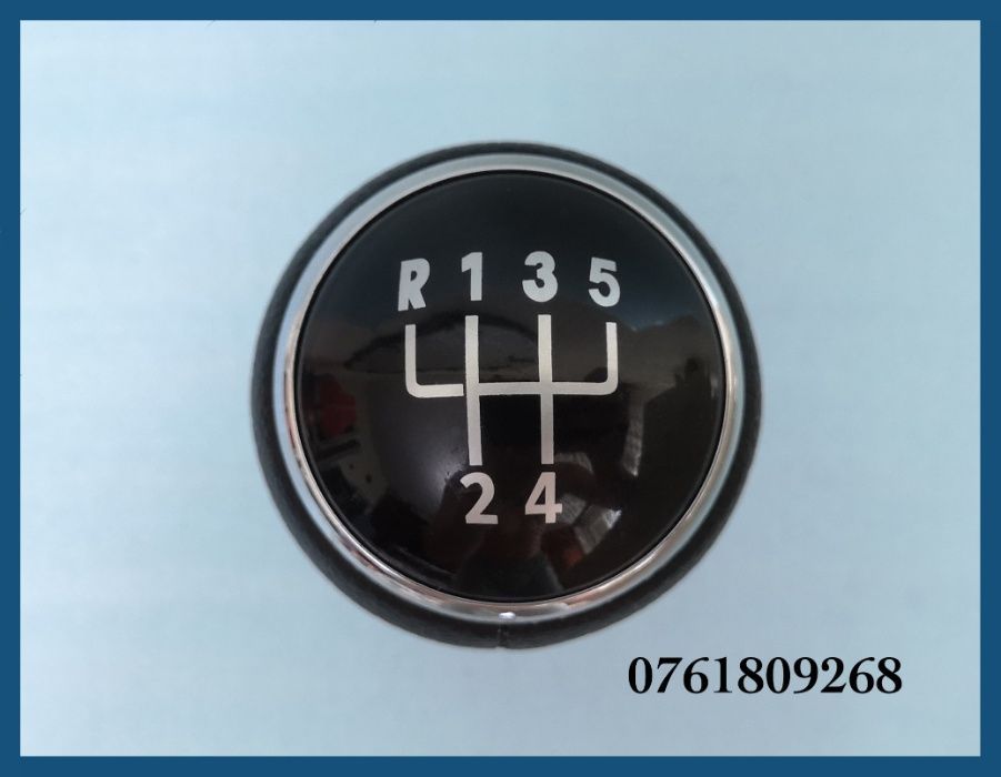 Nuca schimbator piele VW Golf 5 6 / Jetta / Eos / Scirocco cu 5 trepte