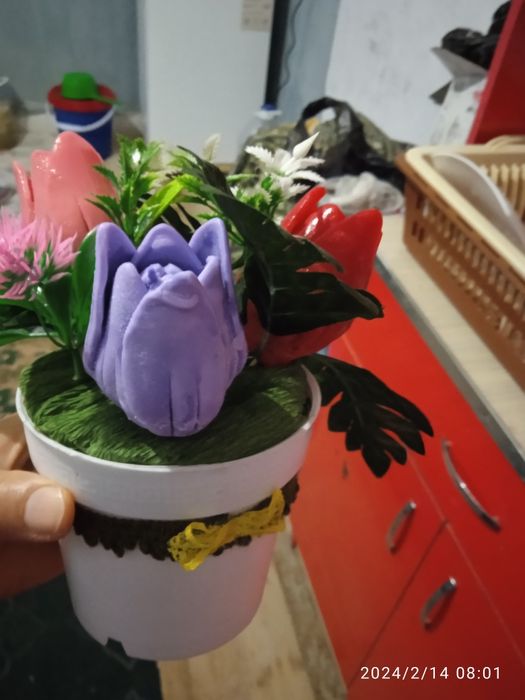 Чиройли ясалган гуллар хушбуй