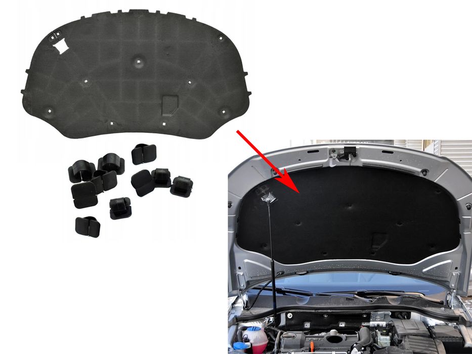 Изолация за преден капак на VW Passat B6 (2005-2010)