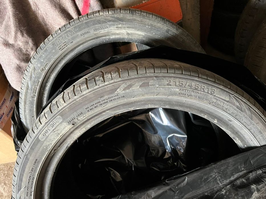 Продам шины 215х45х18 triangle