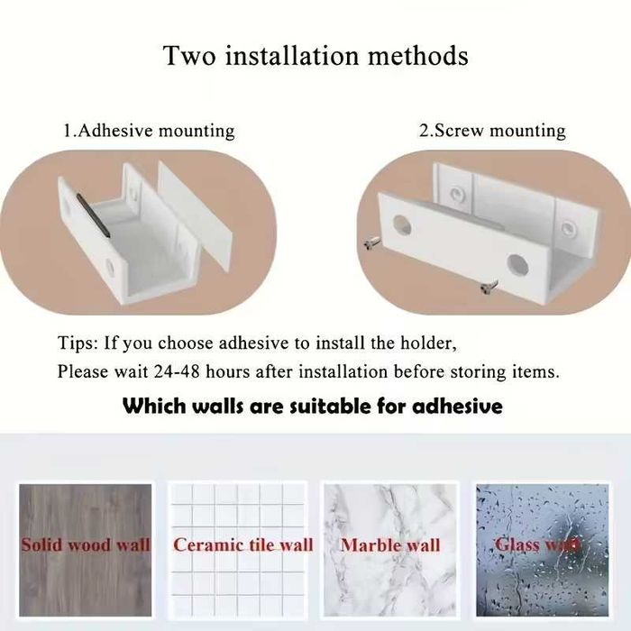 Държачи за лаптоп под бюрото - лепене или винтове