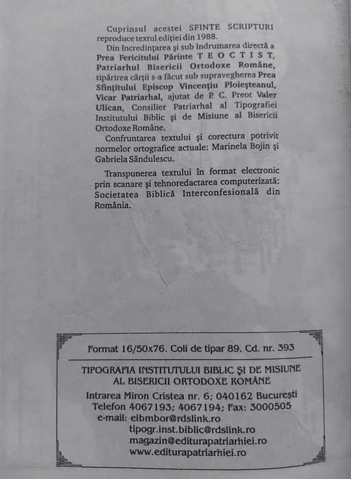 Biblia ortodoxă 2005