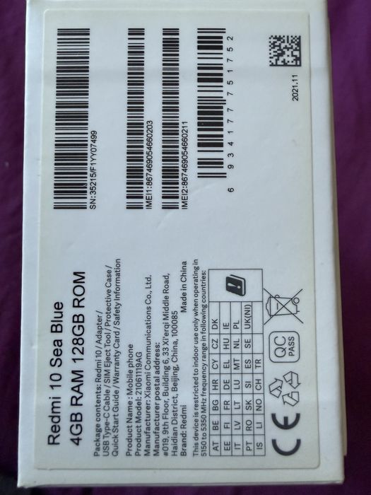 Телефон редми 10 /128 гб